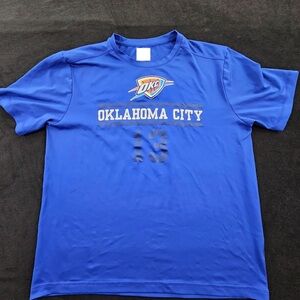 Oklahoma City Thunder 13 Paul George Blue Performance T Shirt Mens L